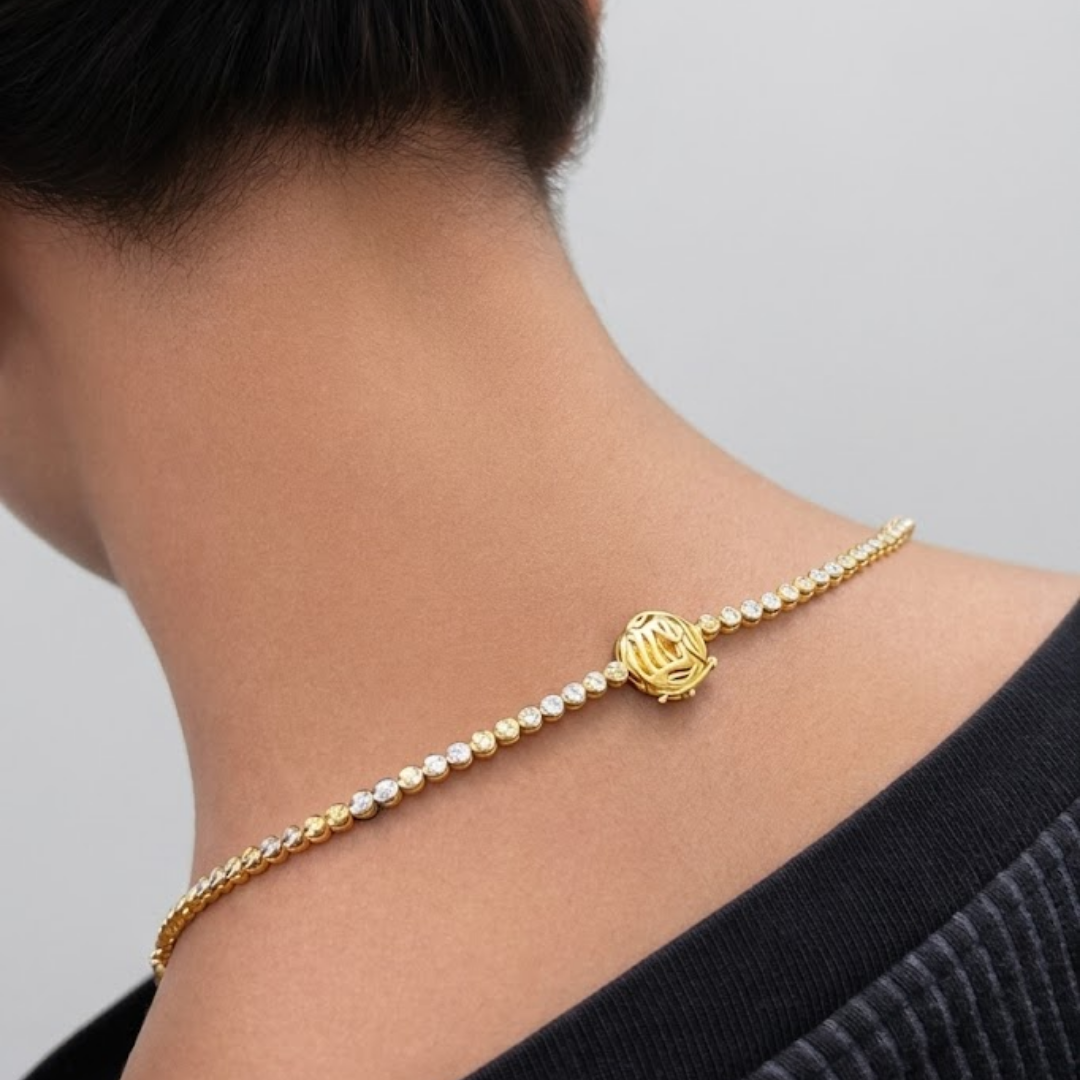 Double Layer Natural Diamond Necklace for Women | Luxury Diamond Necklace | Fine Diamond Jewelry