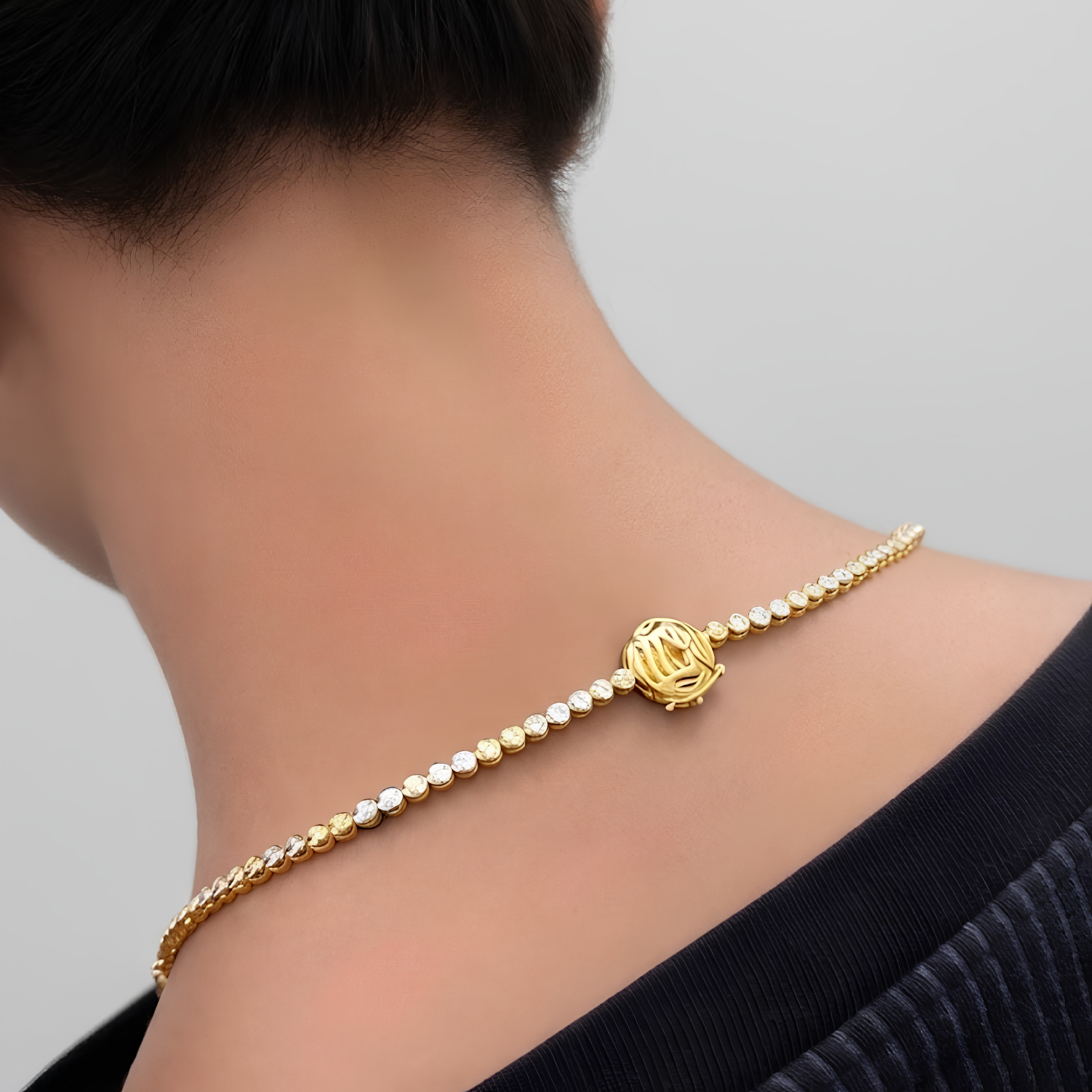 16 Ct. Double Layer Lab Grown Diamond Necklace (VS-EF)