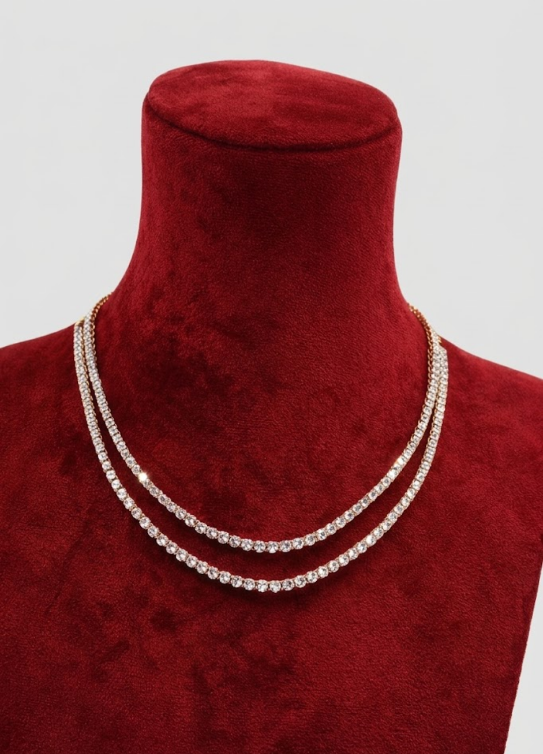 Double Layer Natural Diamond Necklace for Women | Luxury Diamond Necklace | Fine Diamond Jewelry