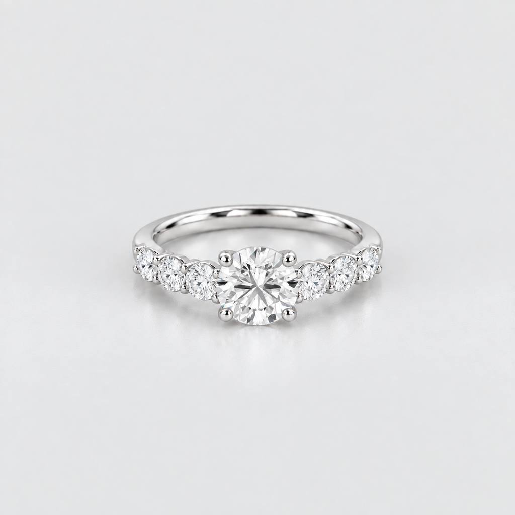 2.40 Ct. Lab-Grown Diamond Ring Solitaire with Accents (VS-EF)