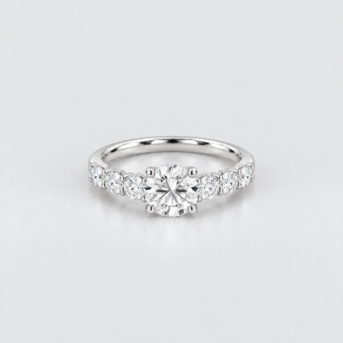 2.40 Ct. Lab-Grown Diamond Ring Solitaire with Accents (VS-EF)