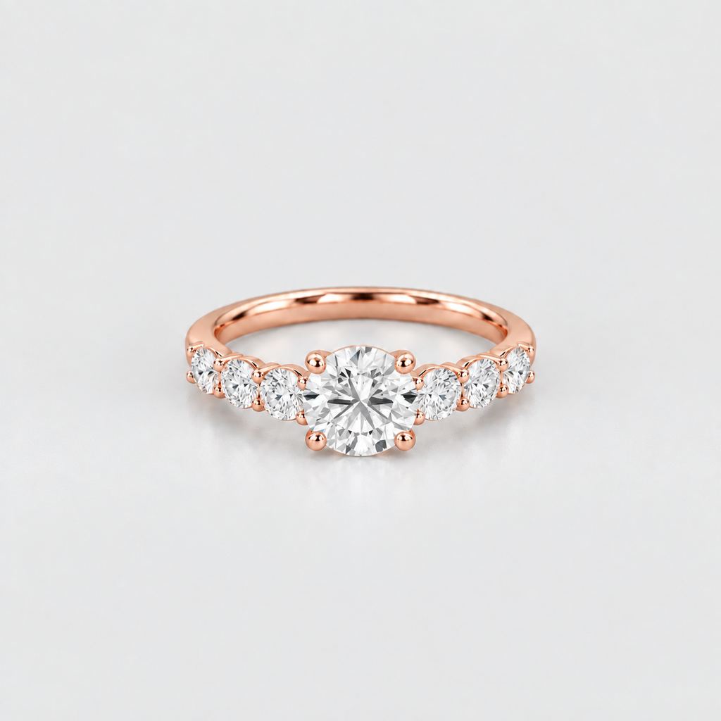 2.40 Ct. Lab-Grown Diamond Ring Solitaire with Accents (VS-EF)