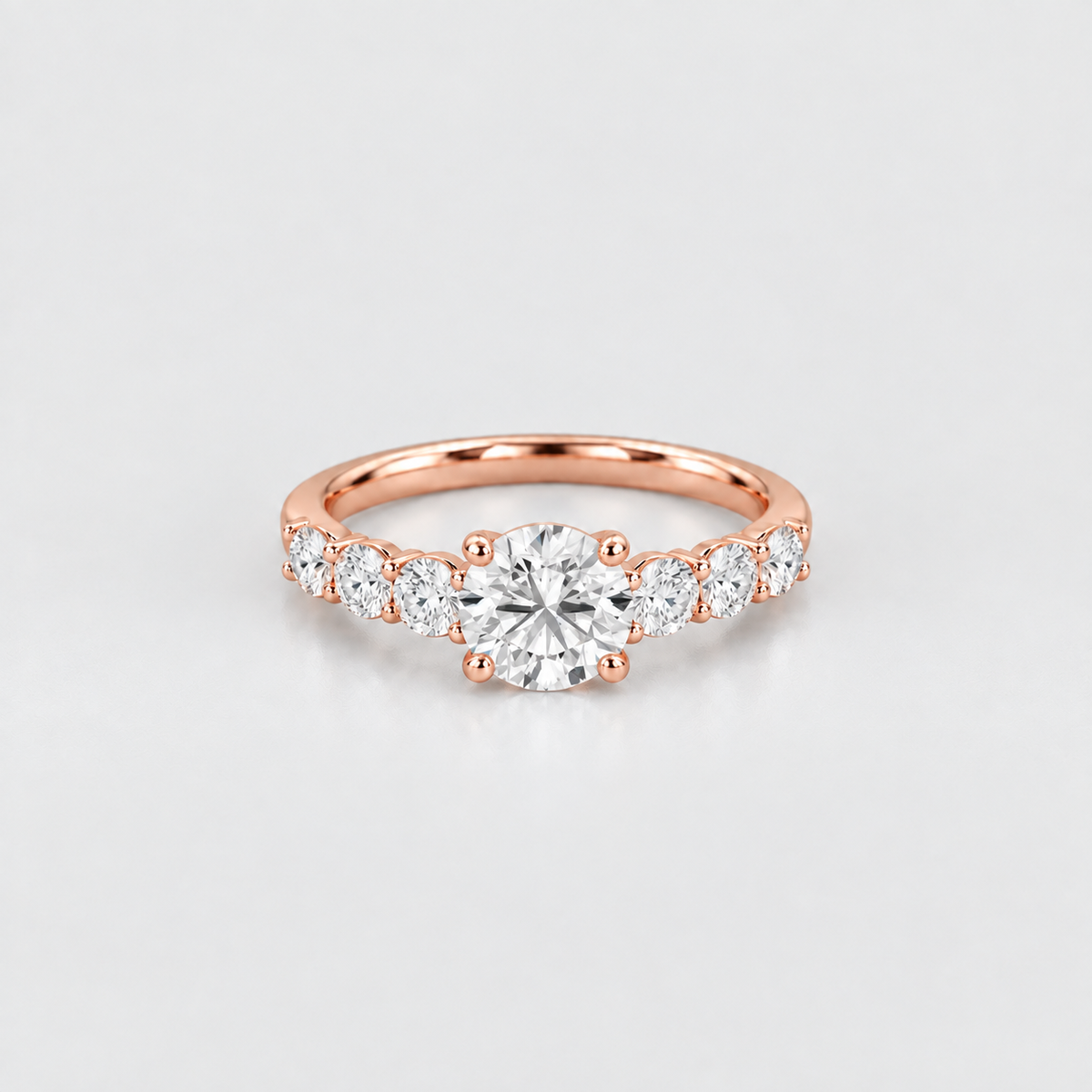 2.40 Ct. Lab-Grown Diamond Ring Solitaire with Accents (VS-EF)