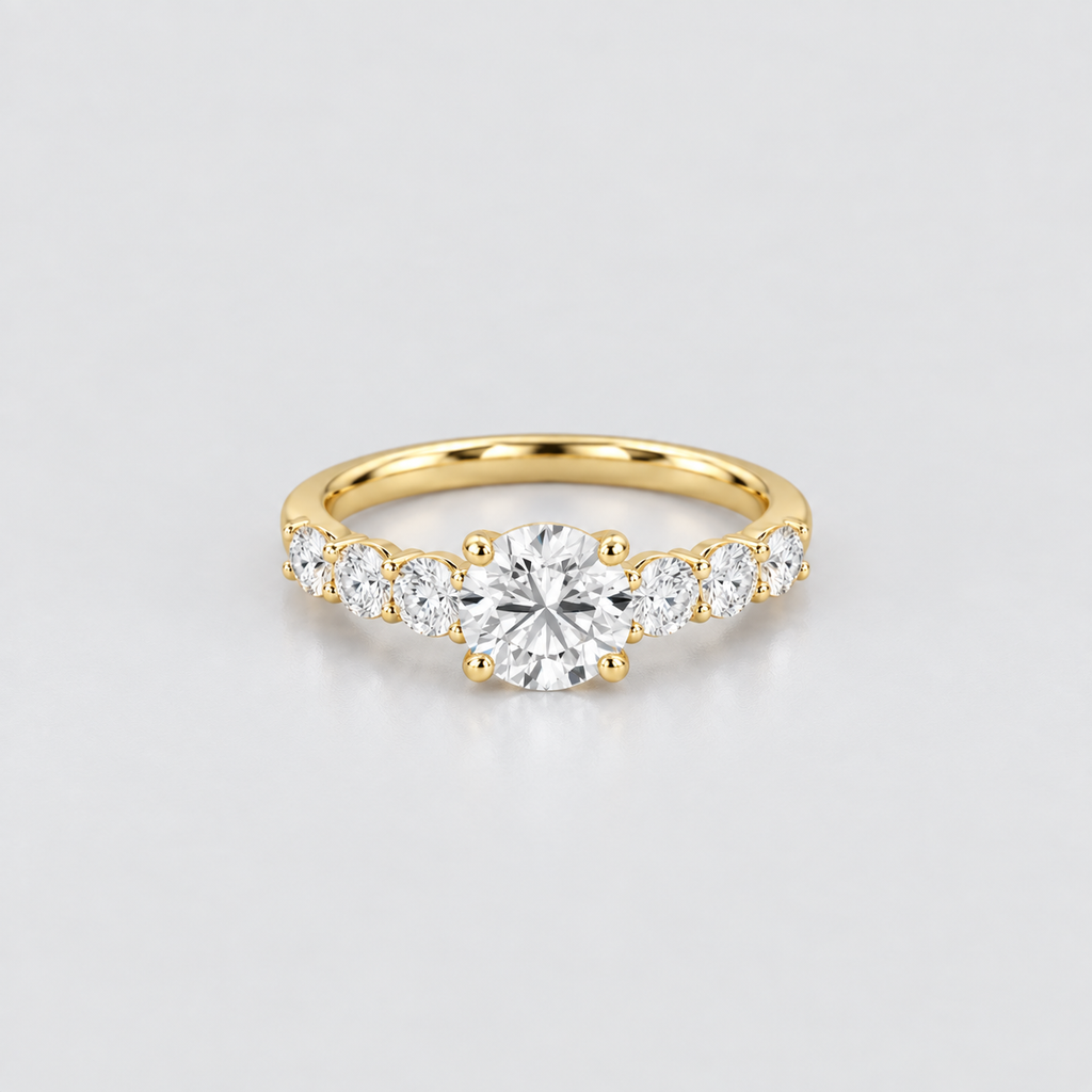 2.40 Ct. Lab-Grown Diamond Ring Solitaire with Accents (VS-EF)