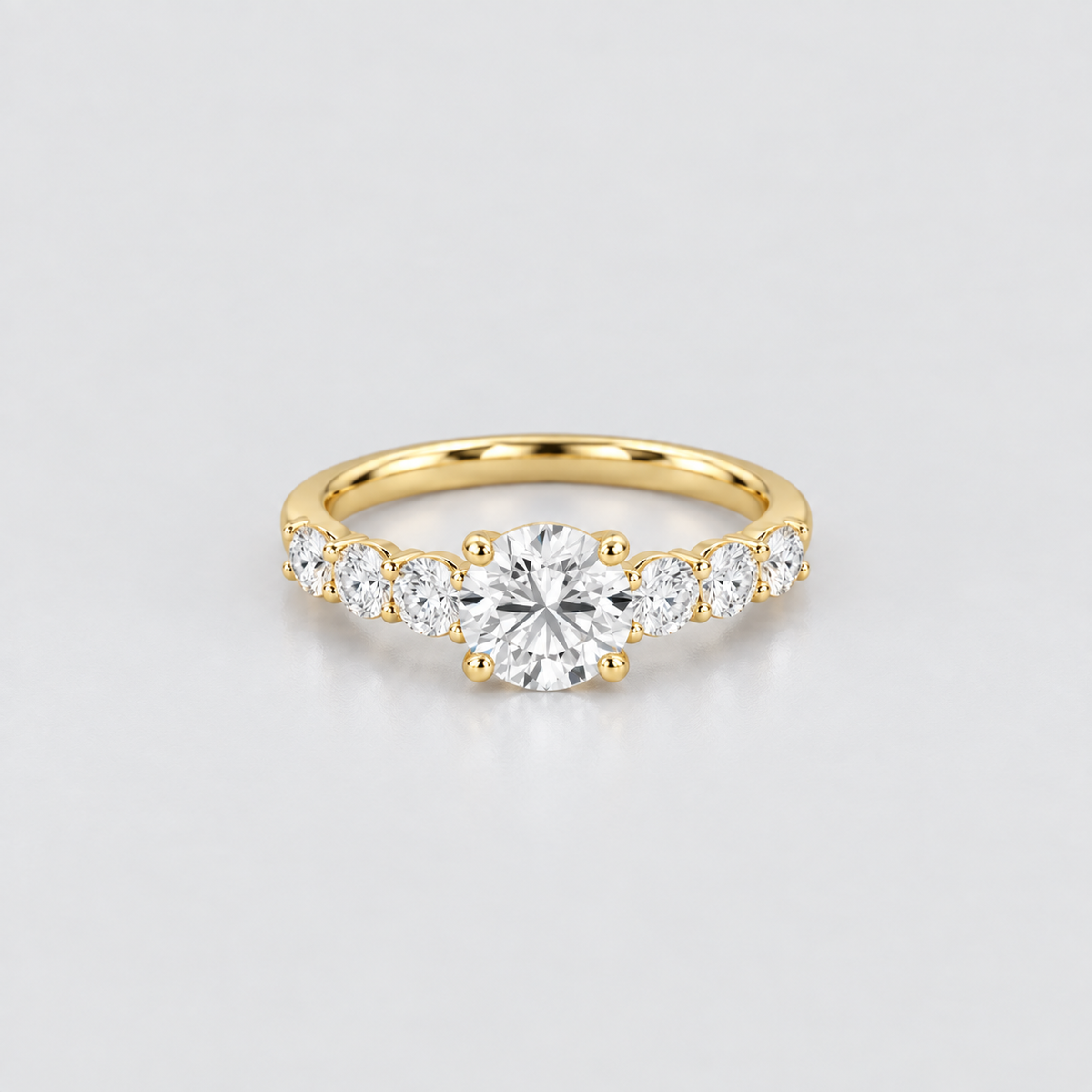 2.40 Ct. Lab-Grown Diamond Ring Solitaire with Accents (VS-EF)