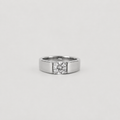 1.5 Ct. Lab Grown Diamond Round Cut Solitaire Men Ring (VS-EF)