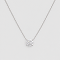 2 Ct. Lab Grown Diamond Round Cut Solitaire Pendant Necklace (VS-EF)