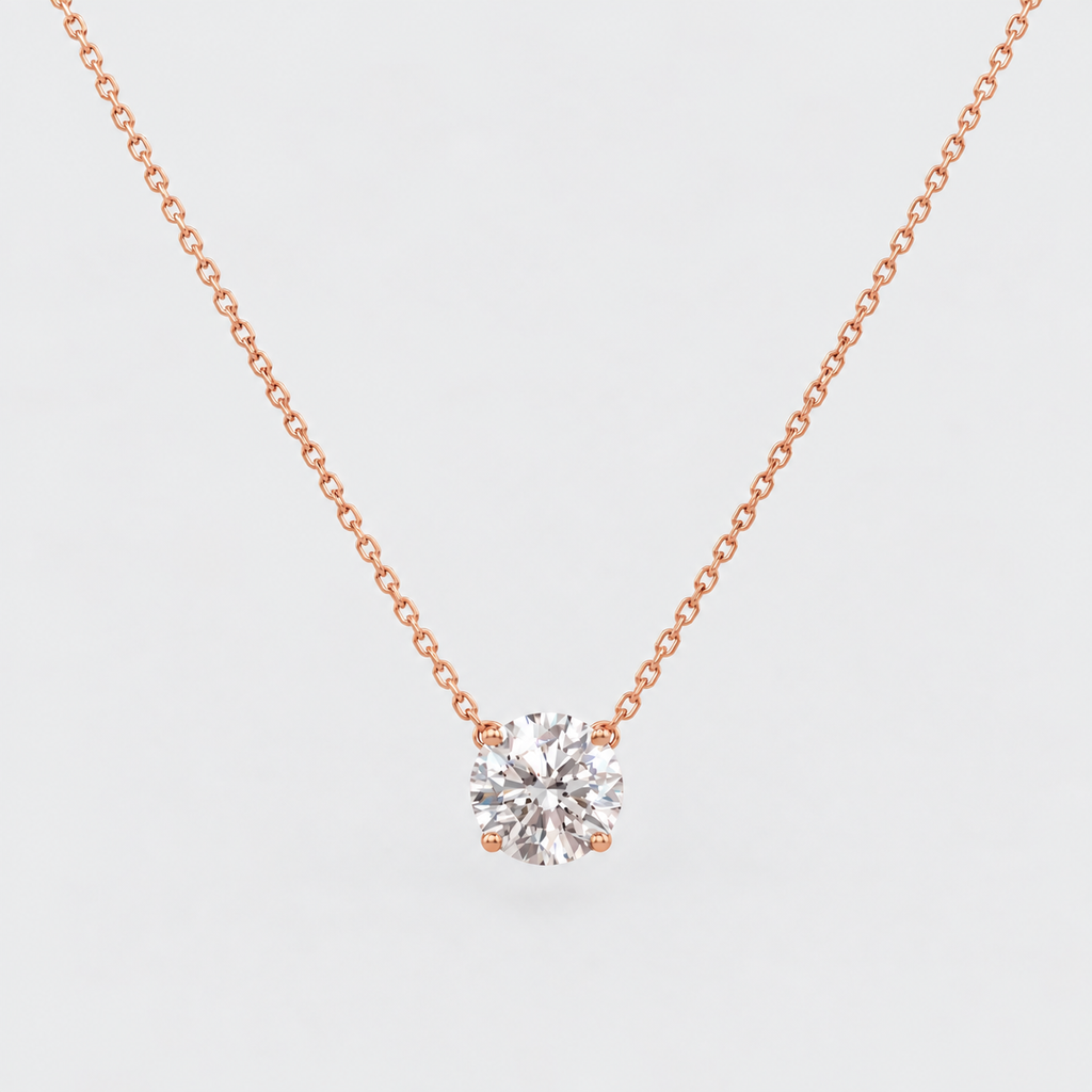 1.5 Ct. Lab Grown Diamond Solitaire Pendant Necklace (VS-EF)