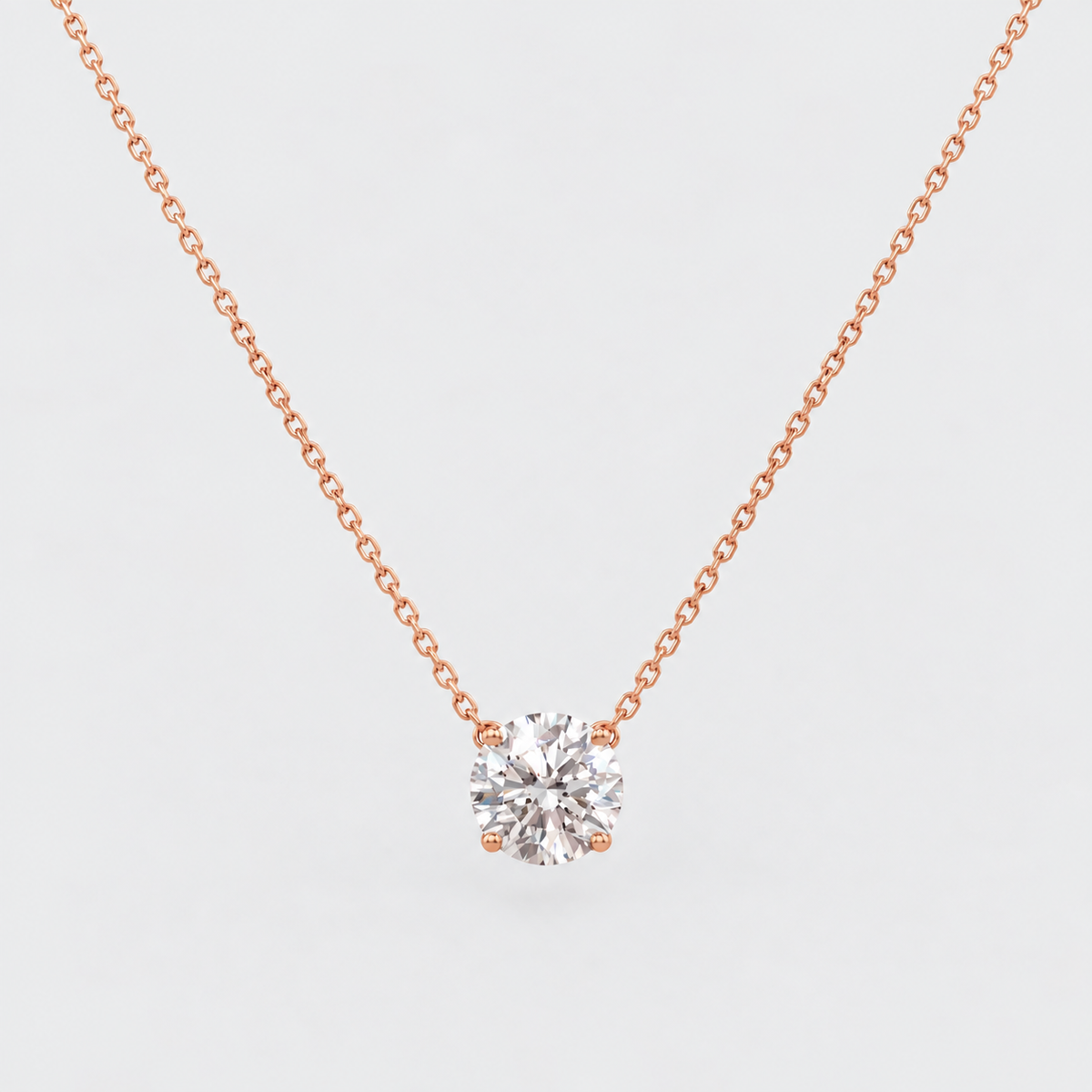 1.5 Ct. Lab Grown Diamond Solitaire Pendant Necklace (VS-EF)