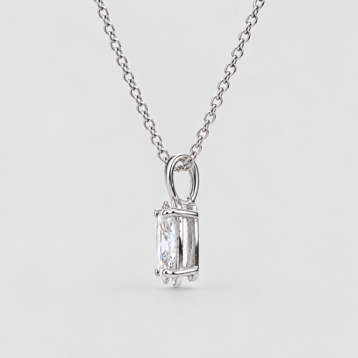 1.25 Ct. Lab Grown Diamond Marquise Solitaire Pendant Necklace (VS-EF)