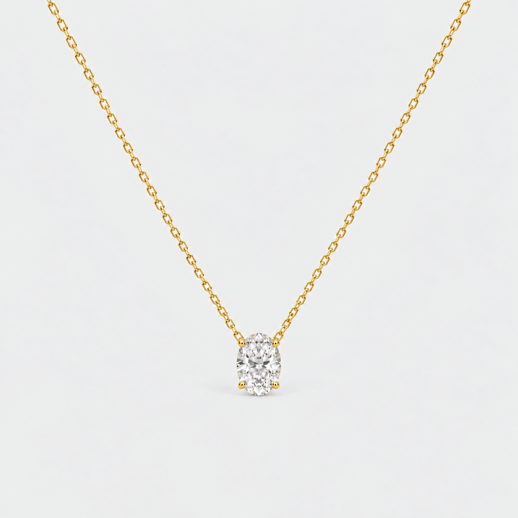 1.25 Ct. Lab Grown Diamond Solitaire Pendant Necklace (VS-EF)