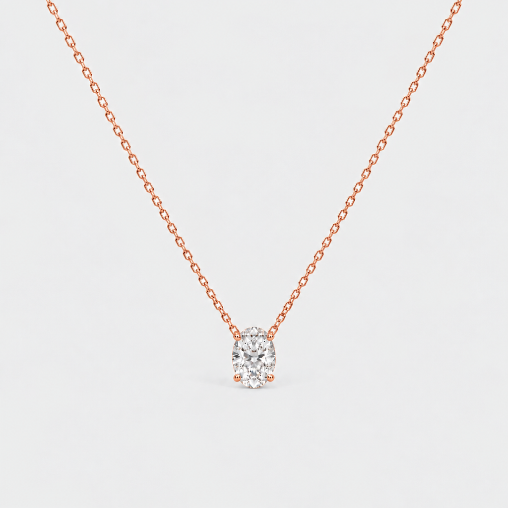 1.25 Ct. Lab Grown Diamond Solitaire Pendant Necklace (VS-EF)