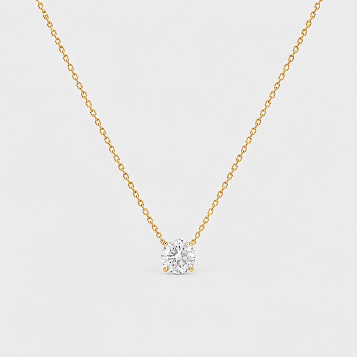 1.5 Ct. Lab Grown Diamond Round Cut Solitaire Pendant Necklace (VS-EF)