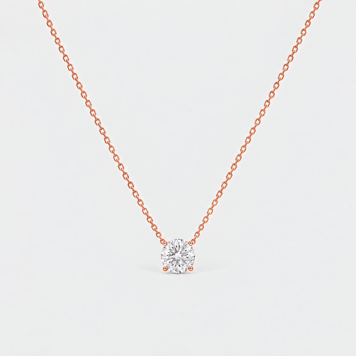 1.5 Ct. Lab Grown Diamond Round Cut Solitaire Pendant Necklace (VS-EF)