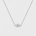 1 Ct. Lab Grown Diamond Solitaire Pendant Necklace Marquise Cut (VS-EF)