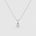 Lab Grown Diamond Solitaire Pendant Necklace 0.50 Ct. (EF/VVS-VS)