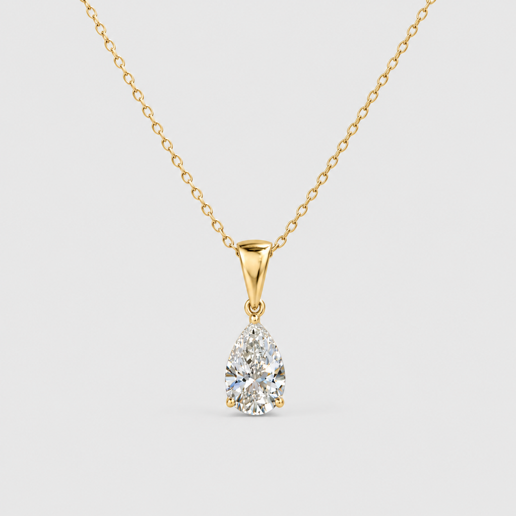 1 Ct. Lab Grown Diamond Solitaire Pendant Necklace (VS-EF)