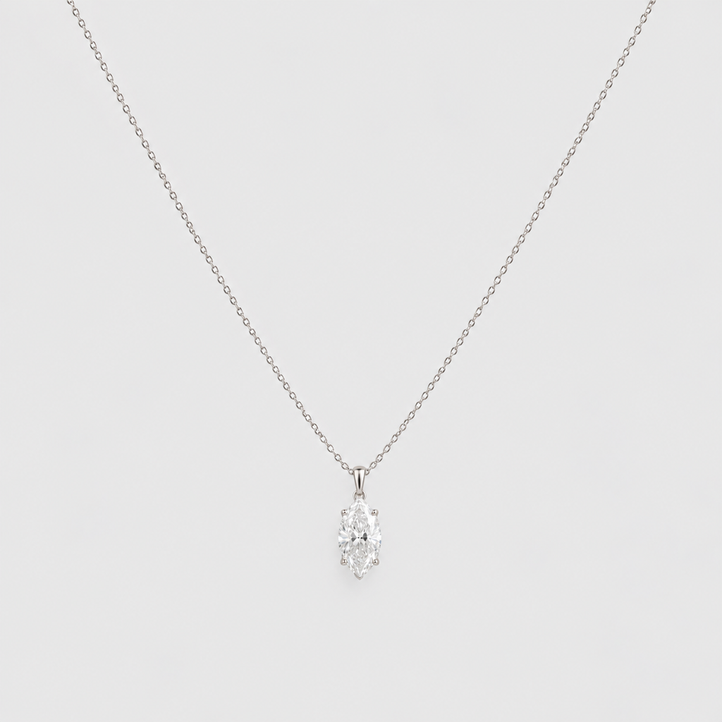 1 Ct. Lab Grown Diamond Solitaire Pendant Necklace (VS-EF)