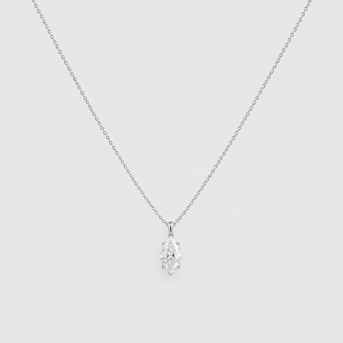 1 Ct. Lab Grown Diamond Solitaire Pendant Necklace (VS-EF)