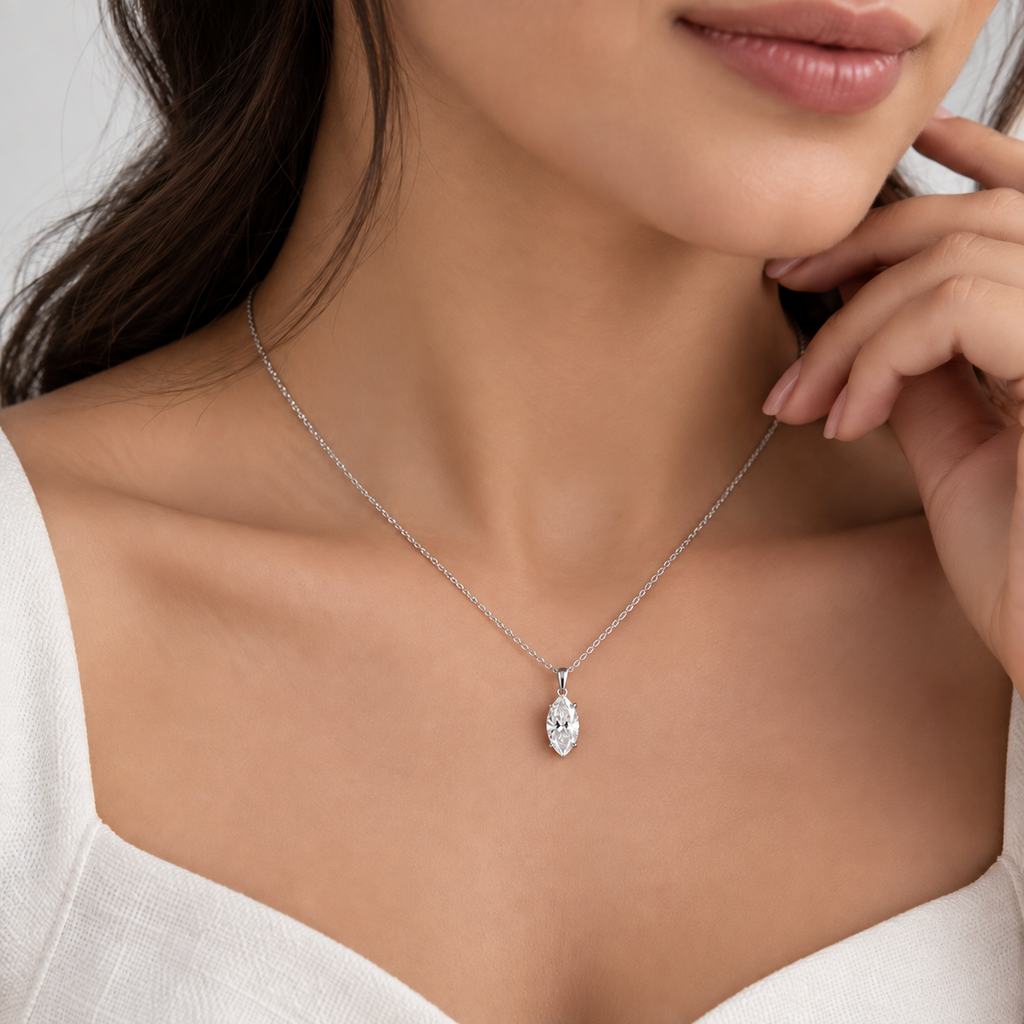1 Ct. Lab Grown Diamond Solitaire Pendant Necklace (VS-EF)