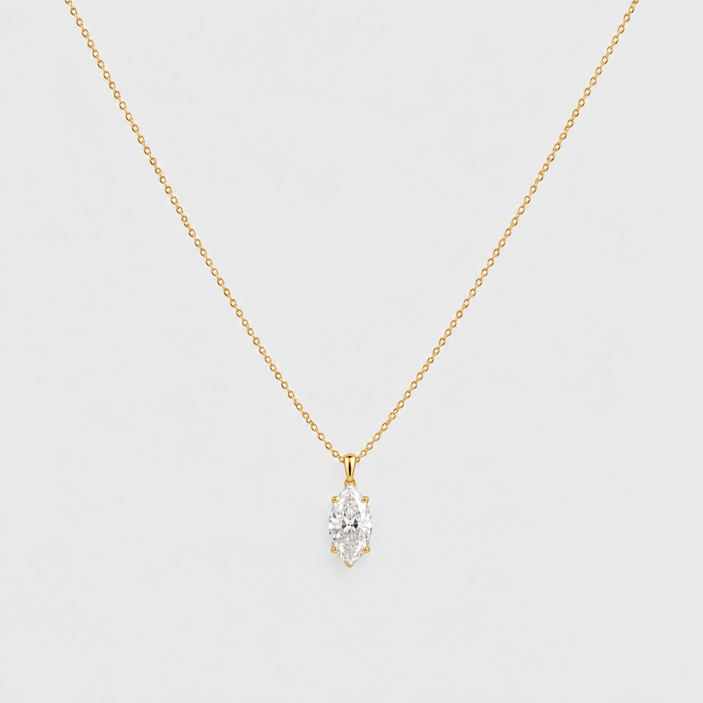 1 Ct. Lab Grown Diamond Solitaire Pendant Necklace (VS-EF)