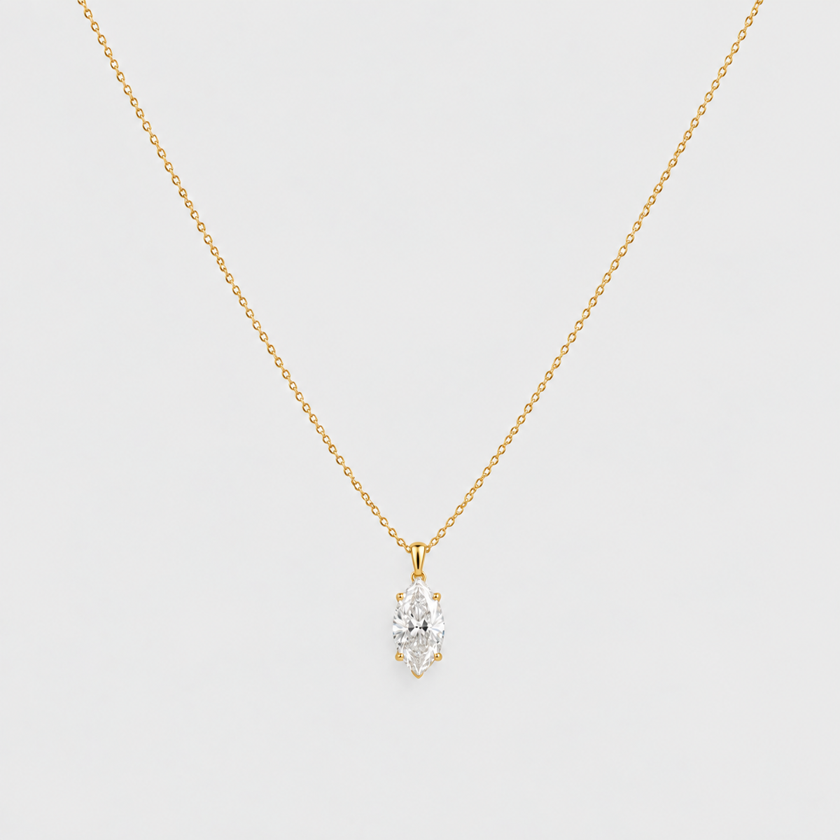 1 Ct. Lab Grown Diamond Solitaire Pendant Necklace (VS-EF)