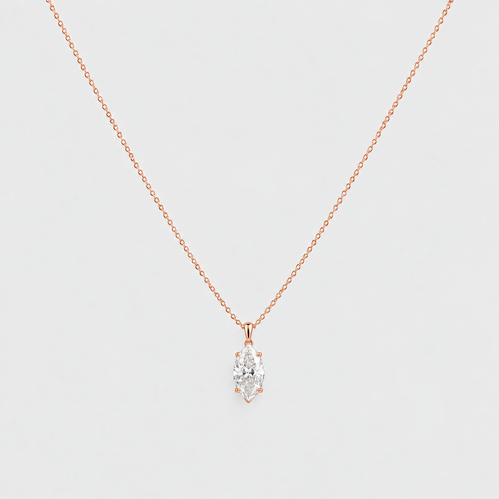 1 Ct. Lab Grown Diamond Solitaire Pendant Necklace (VS-EF)