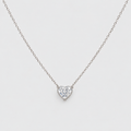 1 Ct. Lab Grown Diamond Heart Cut Solitaire Pendant Necklace (VS-EF)
