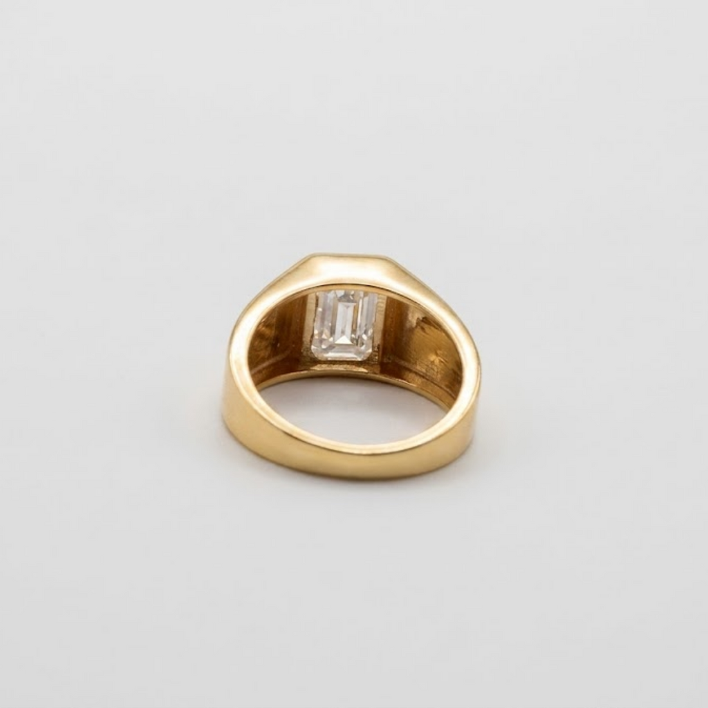 2 Ct. Men's Emerald Cut Lab-Grown Diamond Ring (VS-EF)