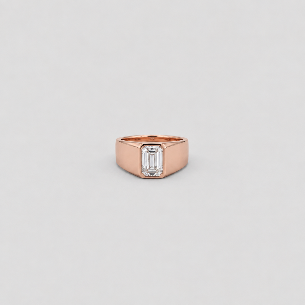 2 Ct. Men's Emerald Cut Lab-Grown Diamond Ring (VS-EF)