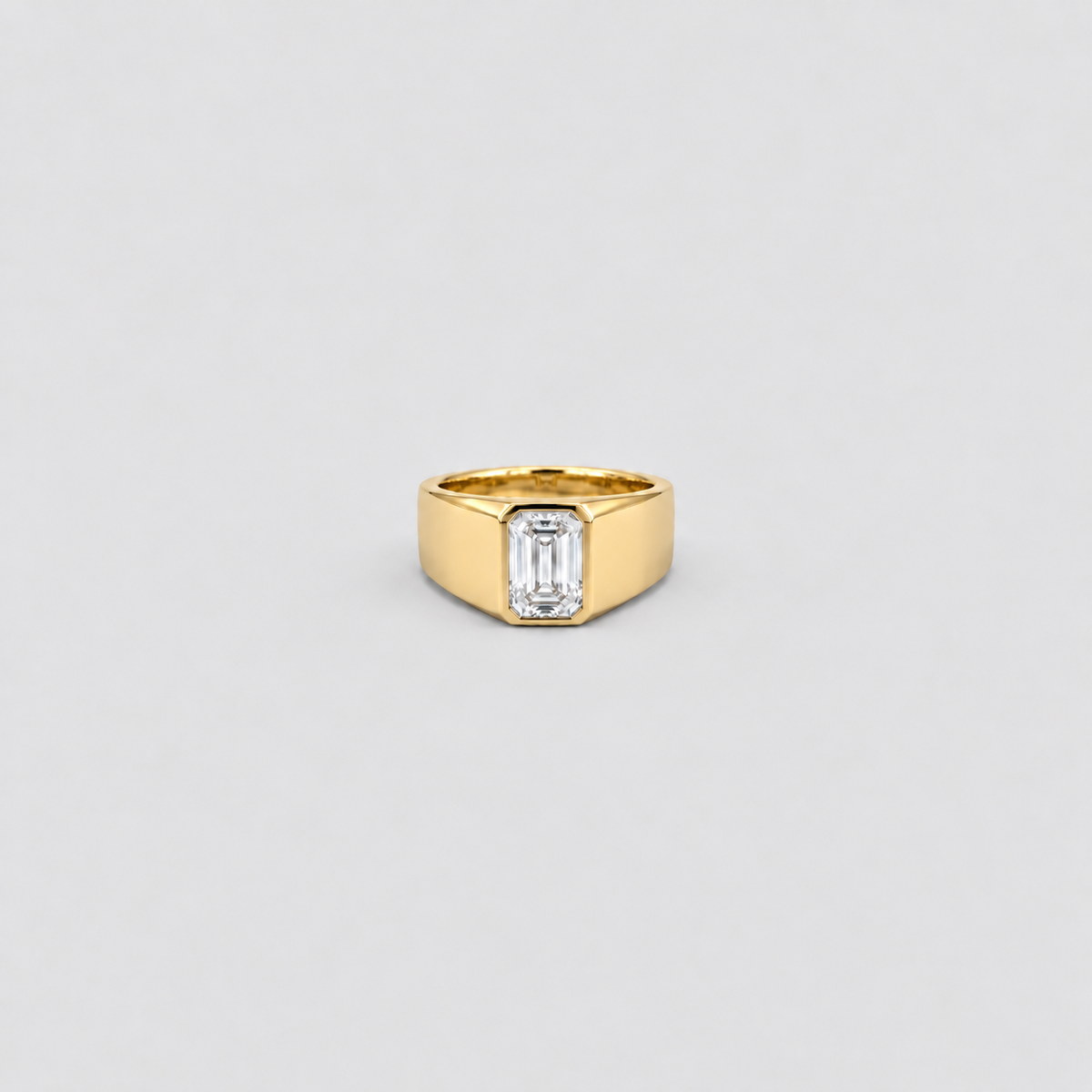 2 Ct. Men's Emerald Cut Lab-Grown Diamond Ring (VS-EF)