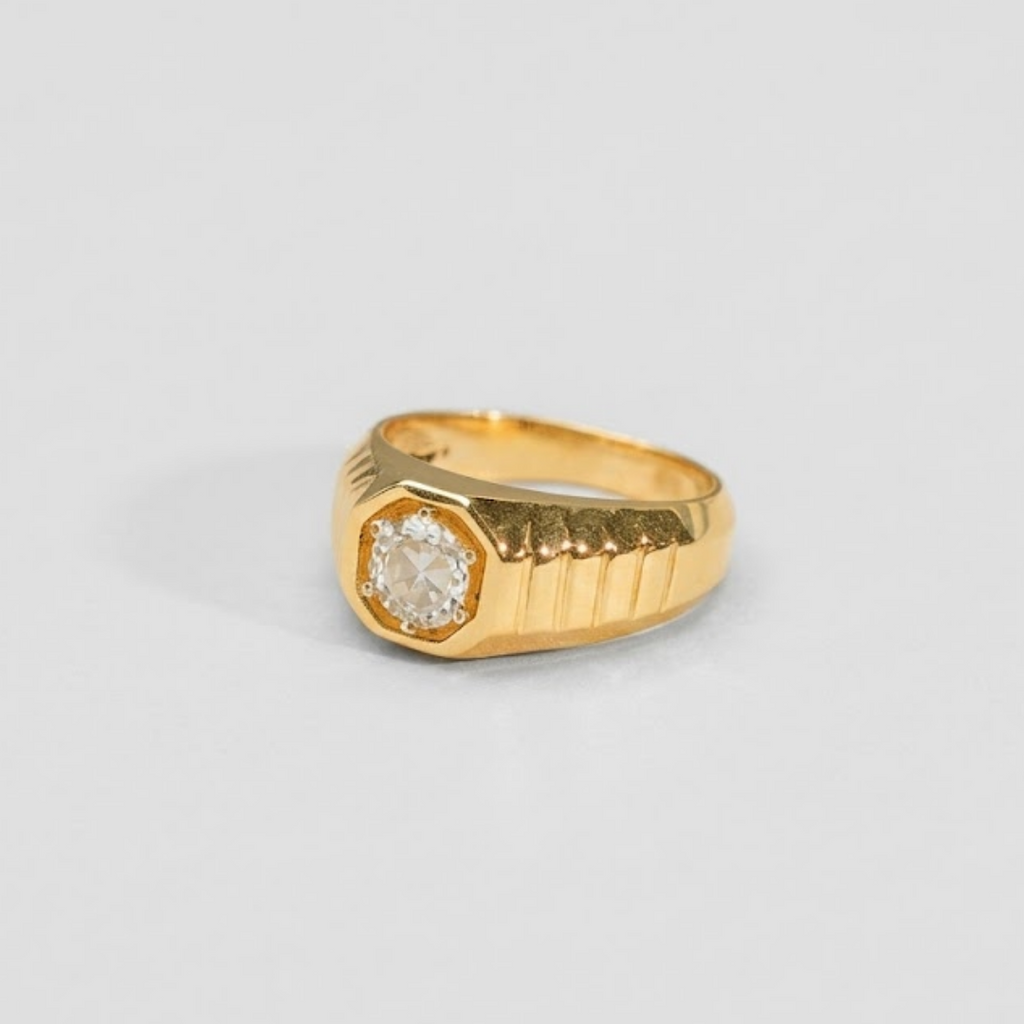 2 Ct. Round Cut Lab-Grown Diamond Solitaire Ring for Men (VS–EF)