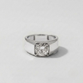 3 Ct. Lab-Grown Diamond Round-Cut Solitaire Men Ring (VS–EF)