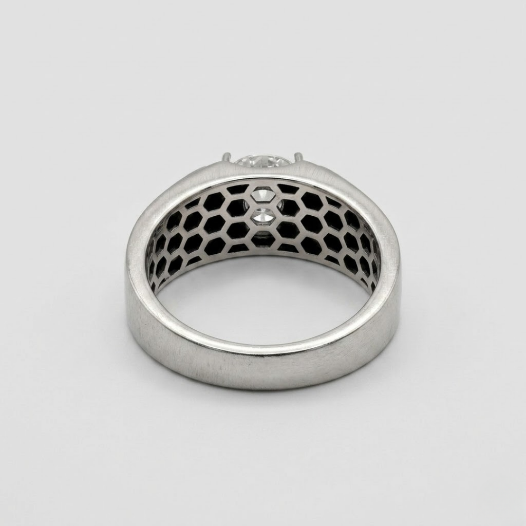 2 Ct. Lab-Grown Diamond Round Cut Solitaire Ring for Men (VS-EF)