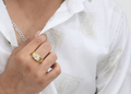 2 Ct. Lab-Grown Diamond Round Cut Solitaire Men Ring (VS-EF)