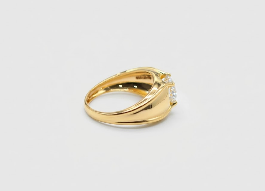 2 Ct. Lab-Grown Diamond Round Cut Solitaire Men Ring (VS-EF)