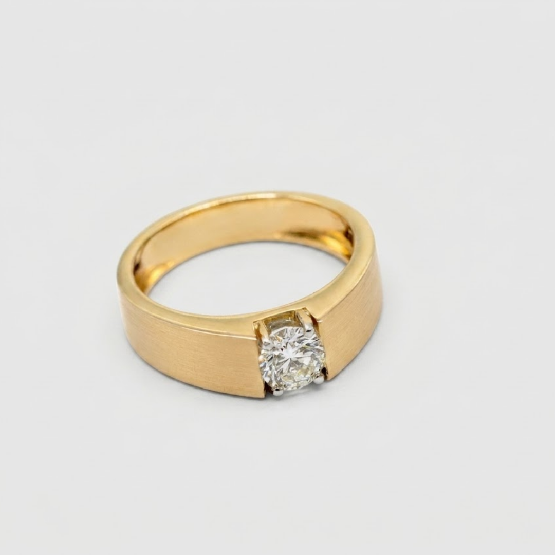 1 Ct. Lab-Grown Diamond Princess-Cut Men’s Ring (VS–EF)