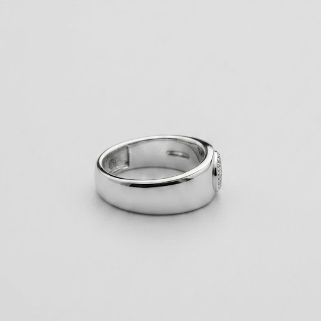 3 Ct. Lab-Grown Diamond Emerald Cut Solitaire Men Ring (VS–EF)
