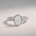 4 Ct. Lab-Grown Diamond Oval Cut Bezel Engagement Ring