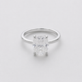 1 Ct. Lab-Grown Diamond Cushion Cut Solitaire Ring Prong Setting (VS-EF)
