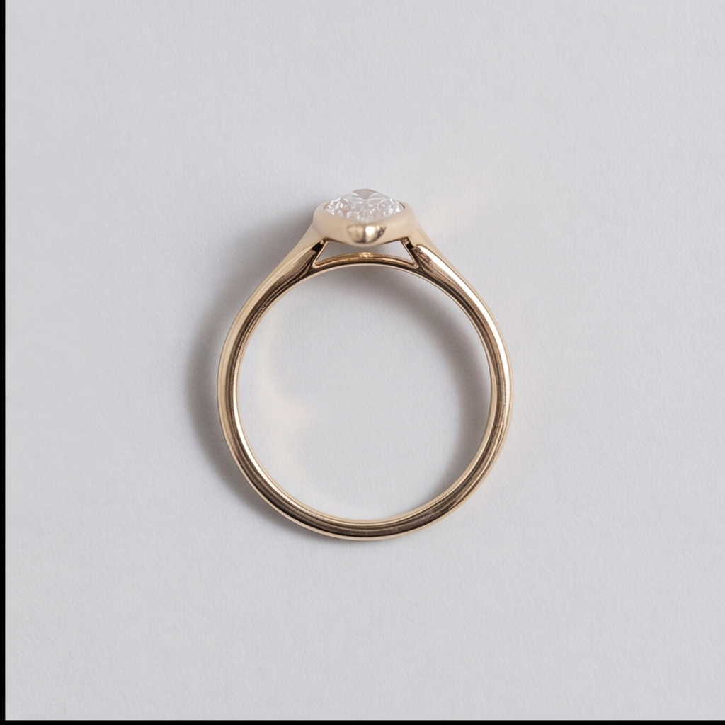 1 Ct. Lab-Grown Diamond Marquise Cut Solitaire Ring (VS-EF)