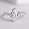 1 Ct. Lab-Grown Diamond Marquise Cut Solitaire Ring (VS-EF)