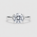 1.5 Ct. Lab-Grown Diamond Round Brilliant Cut Ring (VS-EF)