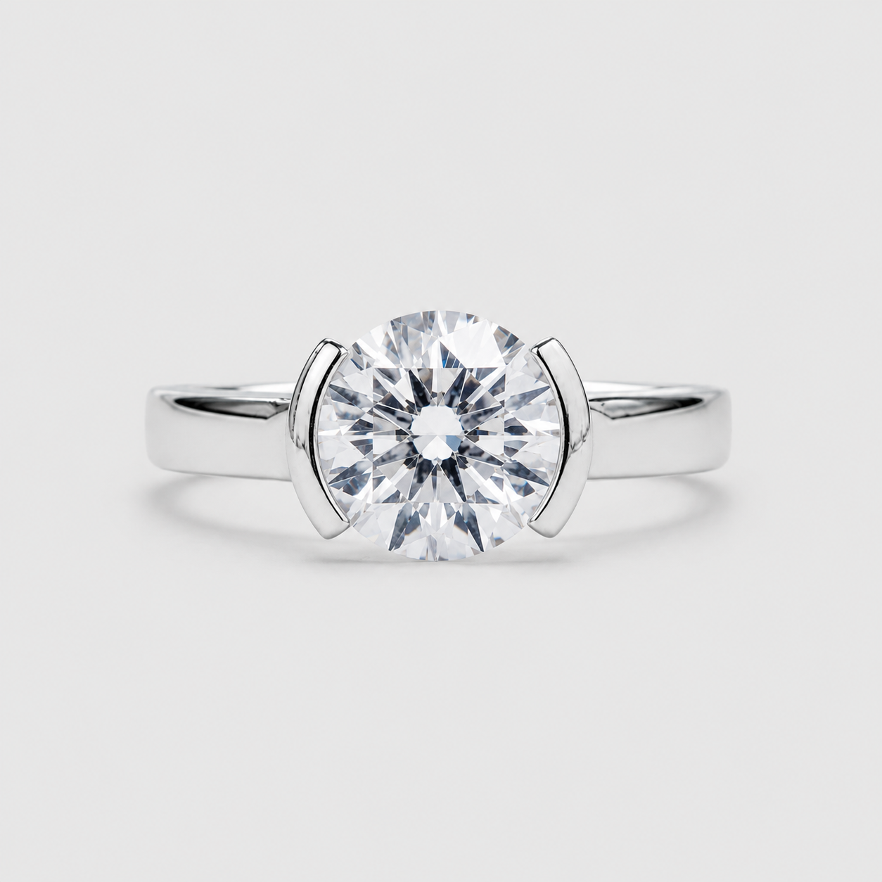 1.5 Ct. Lab-Grown Diamond Round Brilliant Cut Ring (VS-EF)