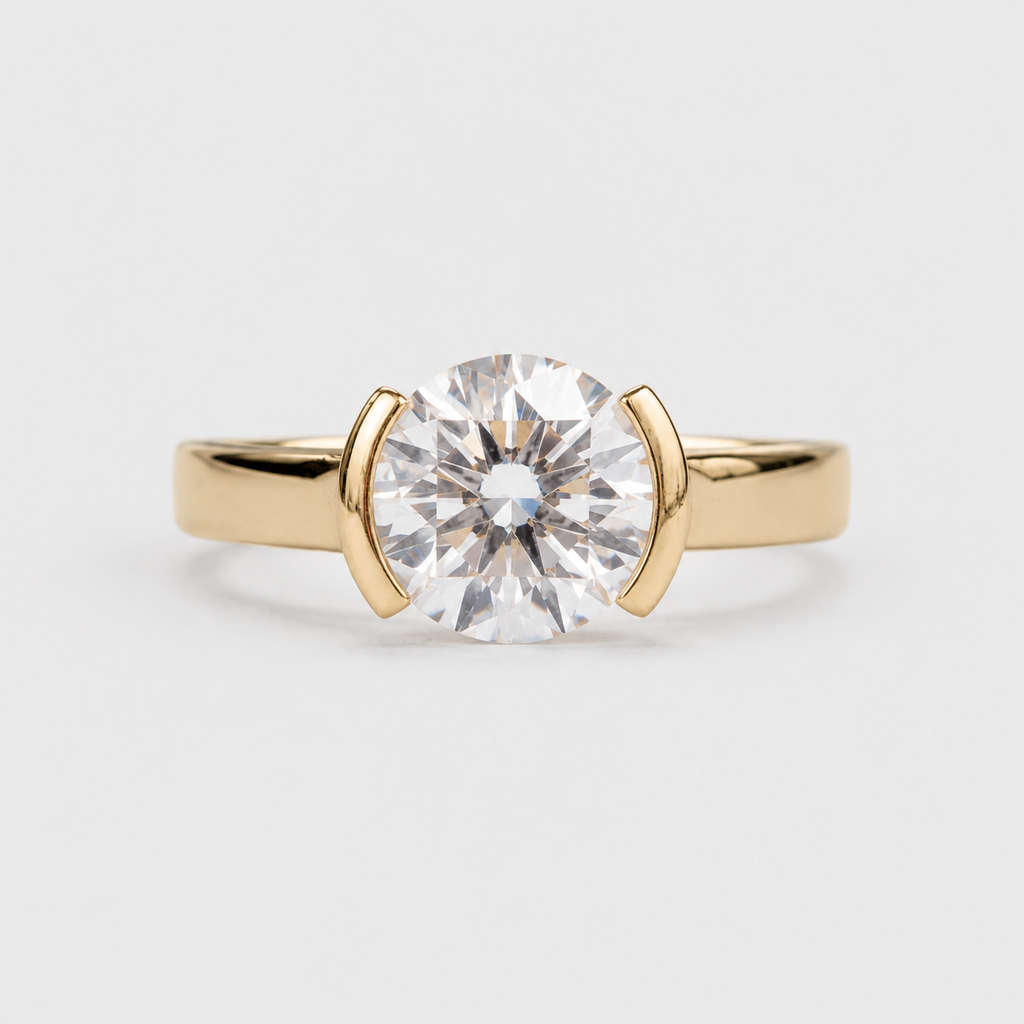 1.5 Ct. Lab-Grown Diamond Round Brilliant Cut Ring (VS-EF)