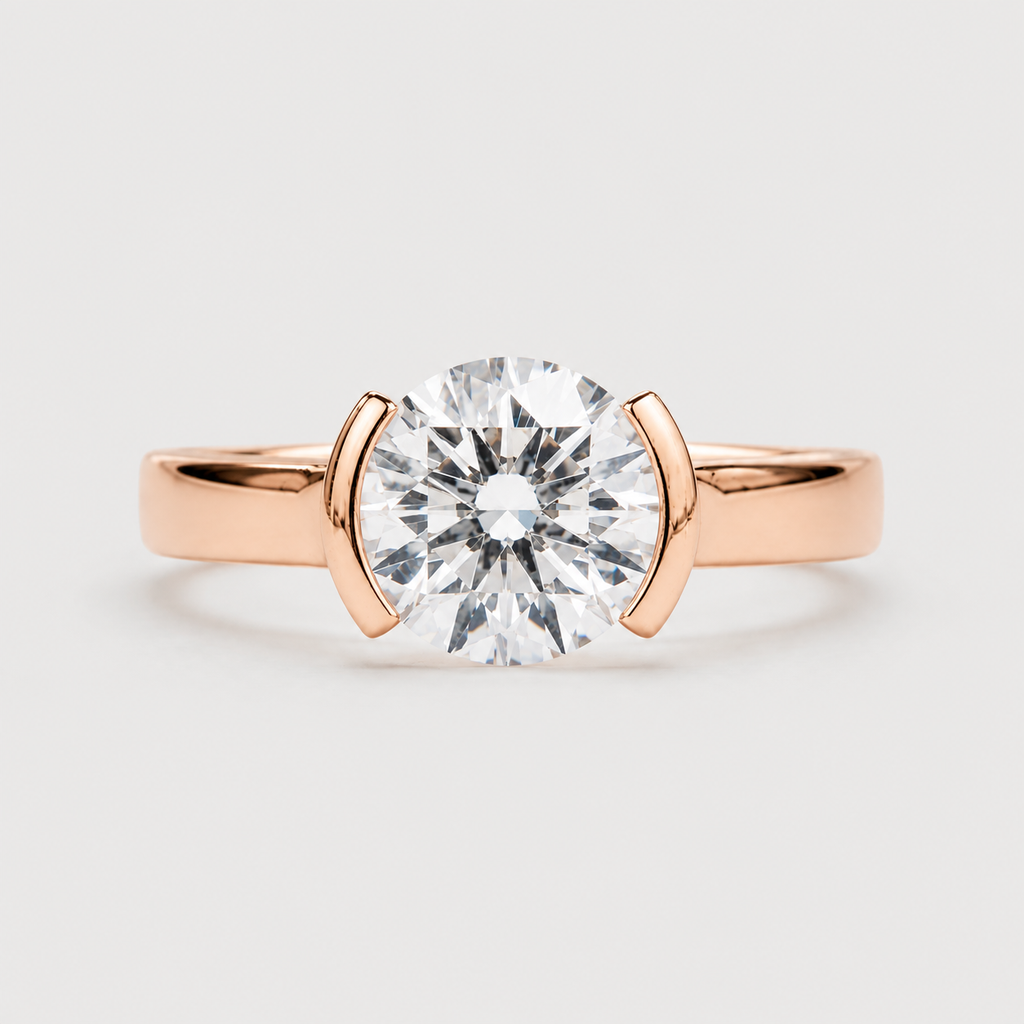 1.5 Ct. Lab-Grown Diamond Round Brilliant Cut Ring (VS-EF)