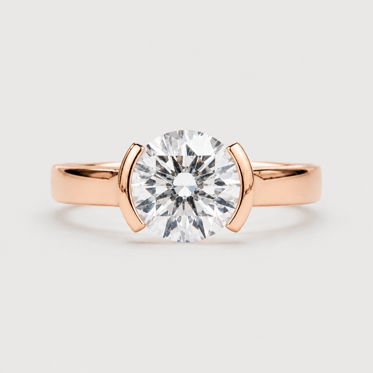 1.5 Ct. Lab-Grown Diamond Round Brilliant Cut Ring (VS-EF)