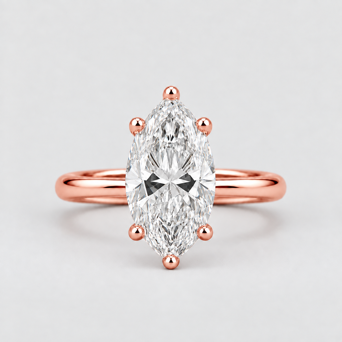 2.5 Ct. Marquise Cut Lab-Grown Diamond Solitaire Engagement Ring (VS-EF)