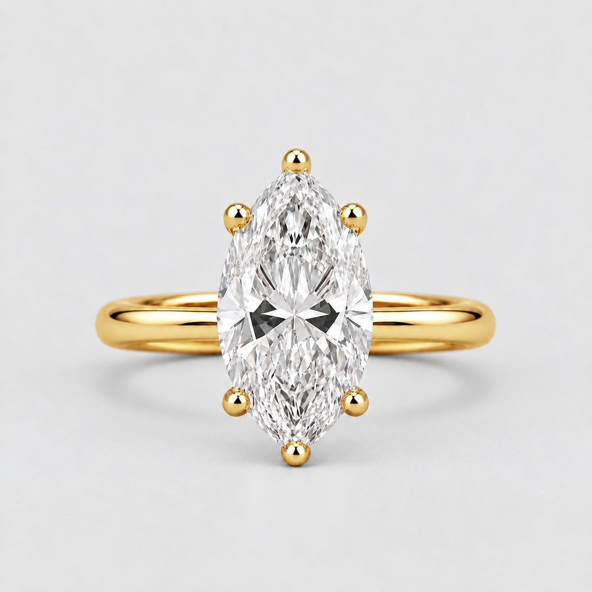 2.5 Ct. Marquise Cut Lab-Grown Diamond Solitaire Engagement Ring (VS-EF)