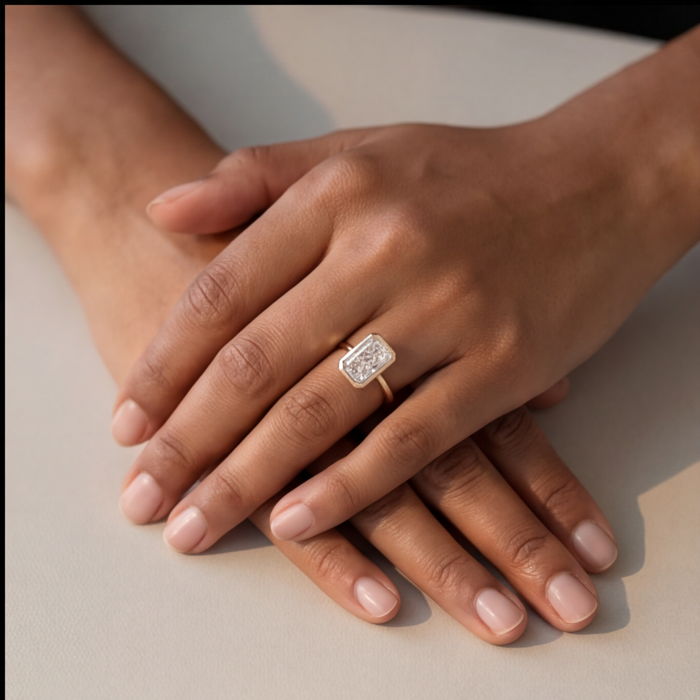 4 Ct. Lab-Grown Diamond Radiant Cut Proposal Ring  (EF-VS)